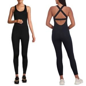 Black spandex onesie sleeveless